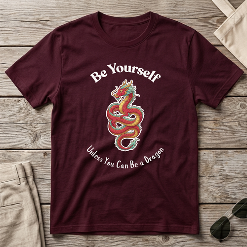 Be Yourself Unless You Can Be a Dragon Short-Sleeve Unisex T-Shirt