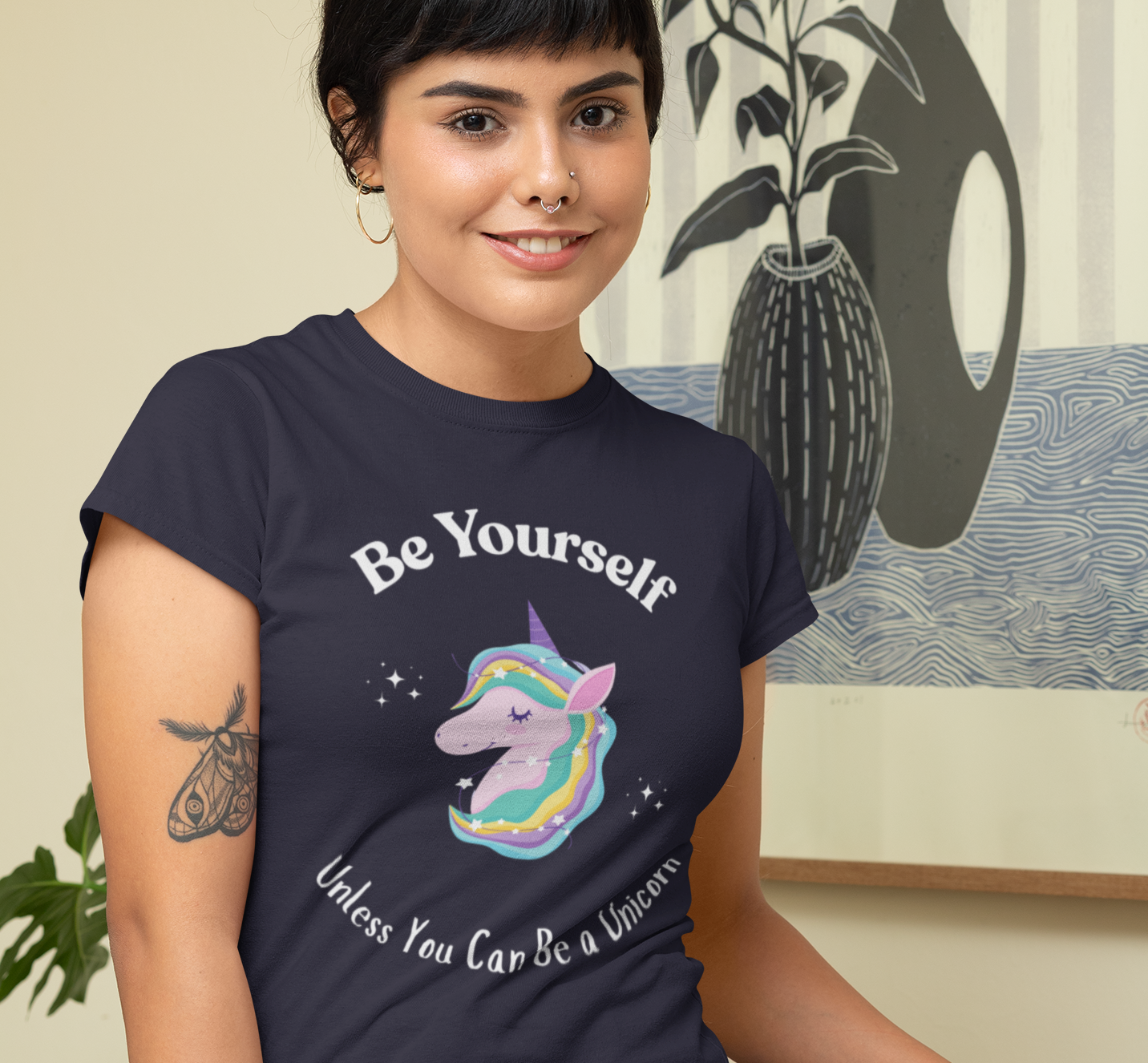 Be Yourself Unless You Can Be A Unicorn Women's Relaxed T-Shirt