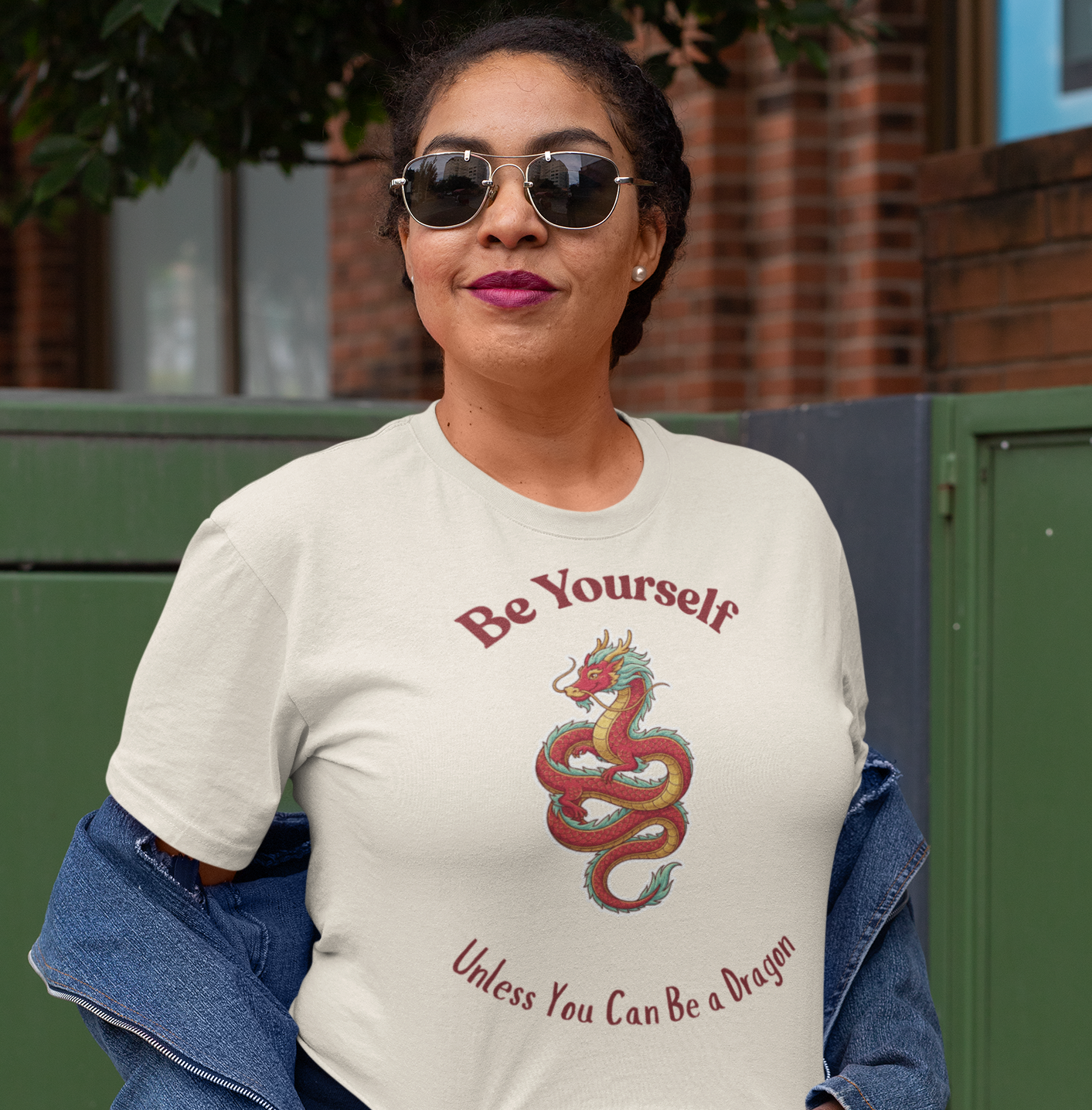 Be Yourself Unless You Can Be a Dragon Short-Sleeve Unisex T-Shirt