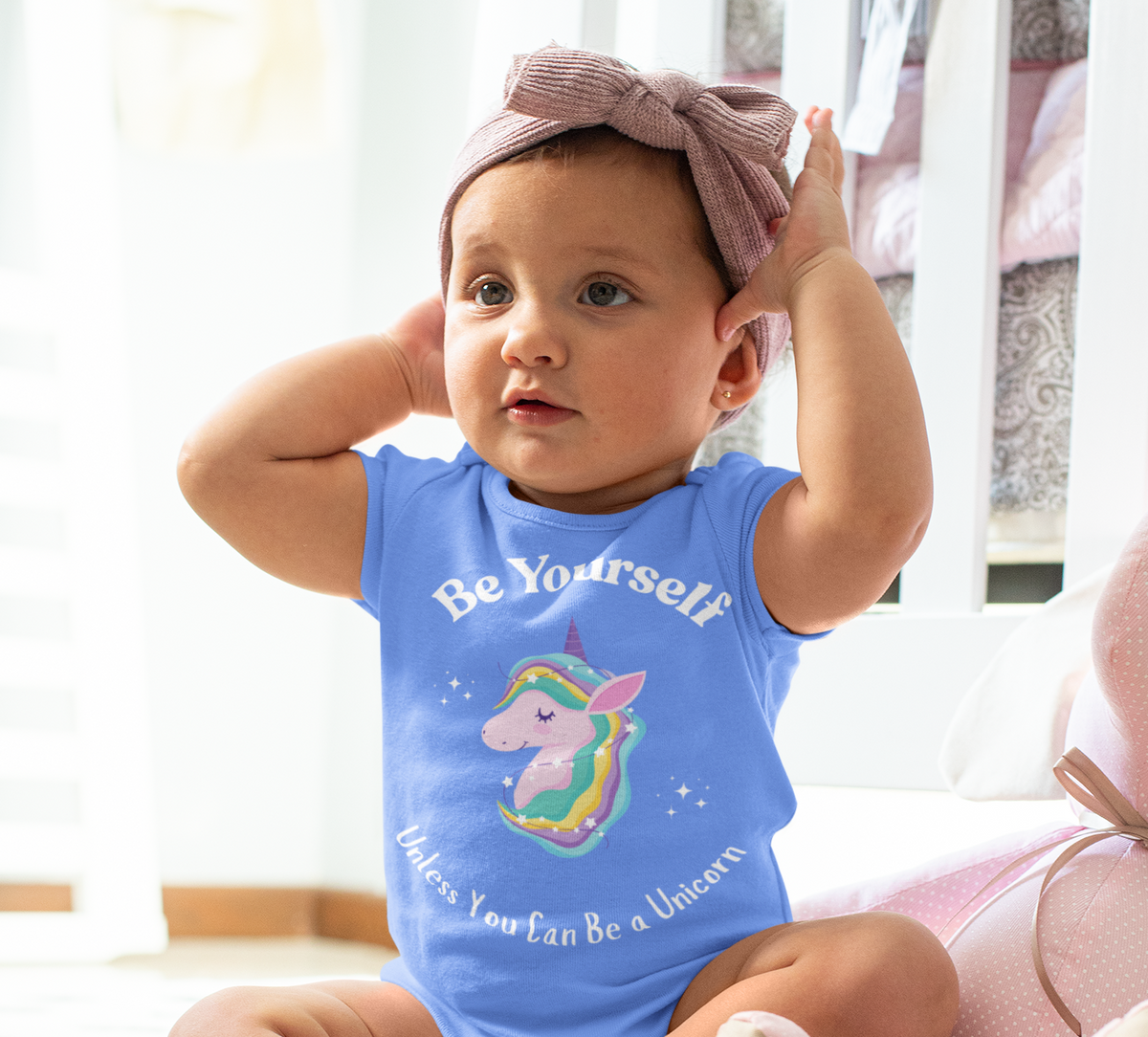 Be Yourself Unless You Can Be A Unicorn Baby Short Sleeve One Piece