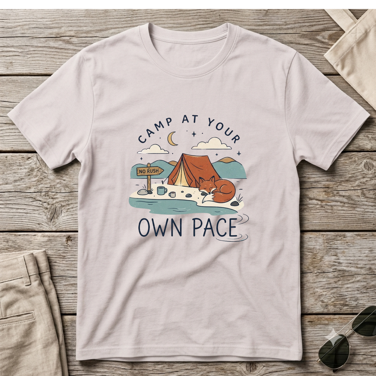 Camp at Your Own Pace Short-Sleeve Unisex T-Shirt