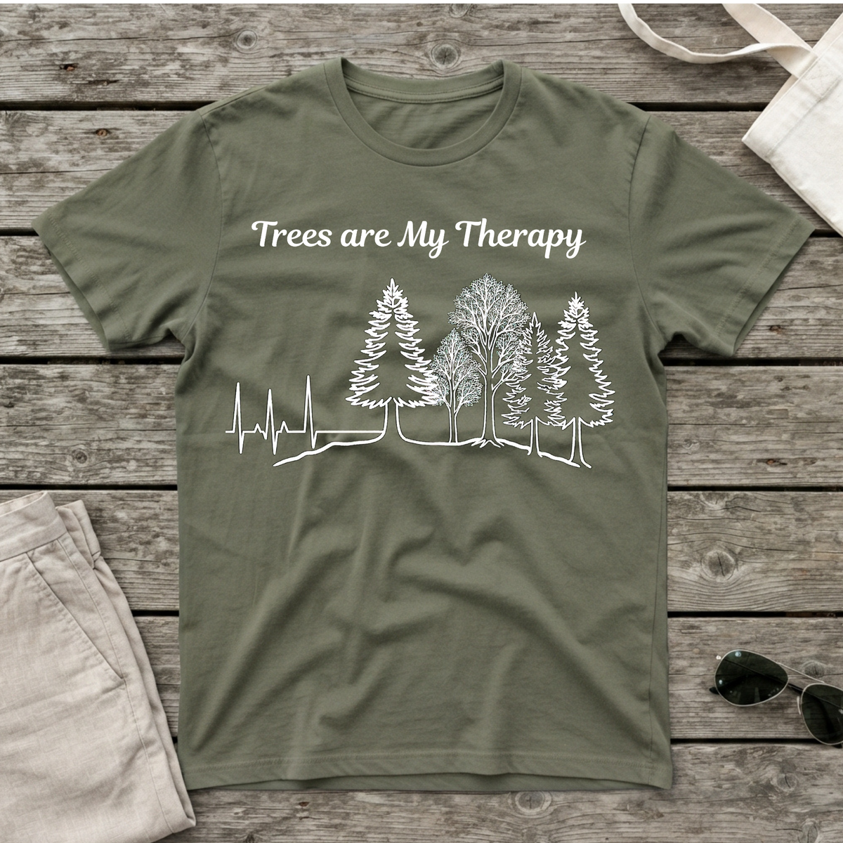 Trees are My Therapy Unisex T-Shirt