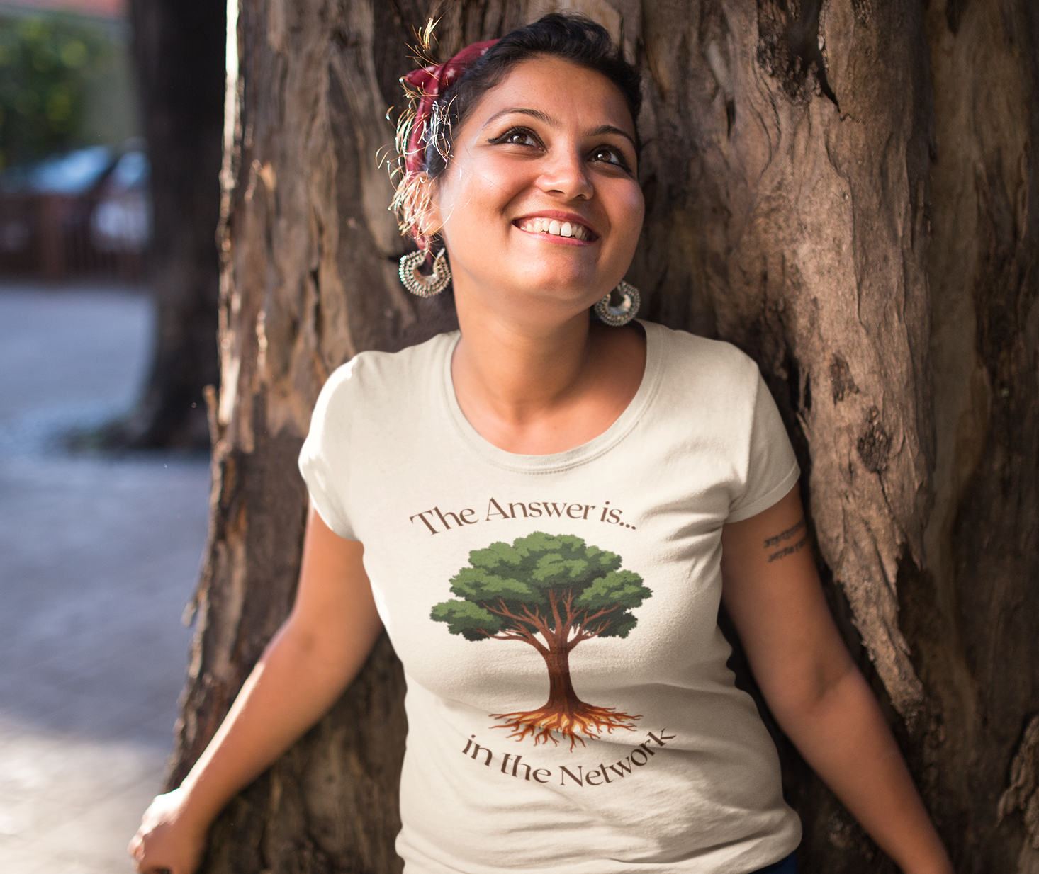 The Answer is in the Network Tee - Women's Relaxed T-Shirt